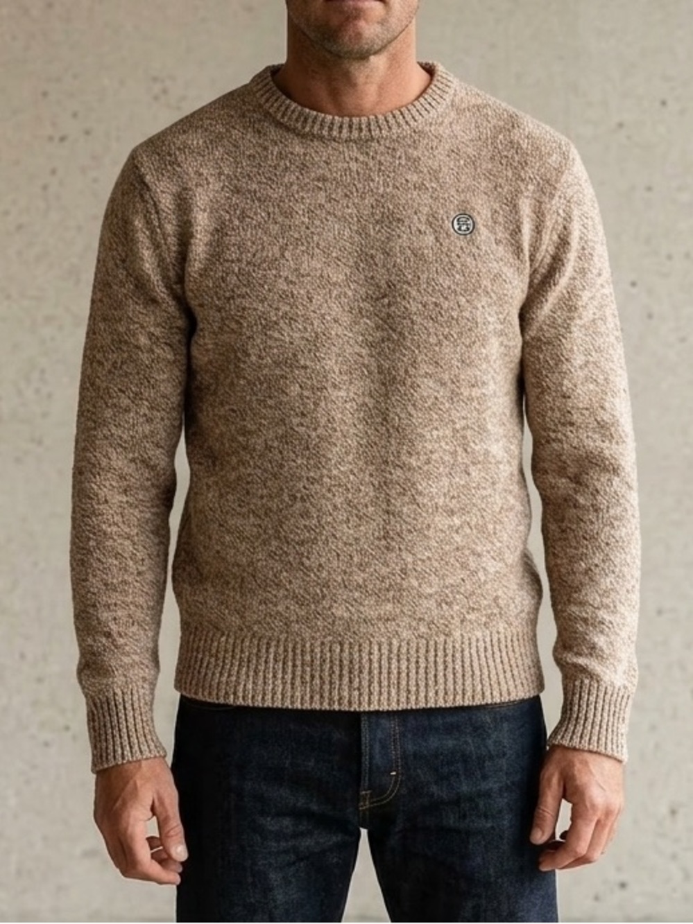 Seager Co Wool Blend Wharf Knit Fisherman Sweater XXL